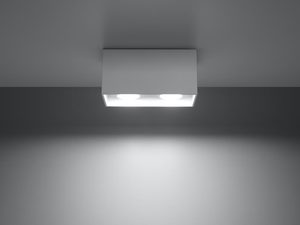 Miniaturka 2 - Biała lampa LED z podwójnym światłem do wnętrz minimalistycznych