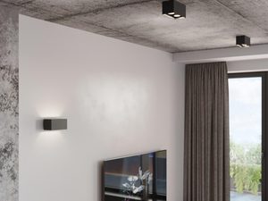 Miniaturka 11 - Biała oprawa LED z podwójnym źródłem światła do nowoczesnych wnętrz