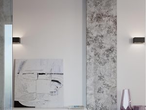 Miniaturka 9 - Betonowe wnętrze z białym sufitem i nowoczesną lampą LED