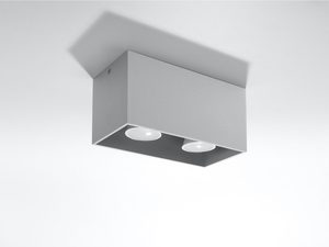 Miniaturka 13 - Biała natynkowa lampa LED z podwójnym źródłem światła