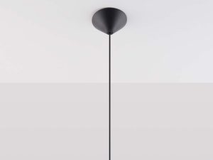 Miniaturka 1 - Minimalistyczna lampa sufitowa z jasnym kloszem w formie kuli