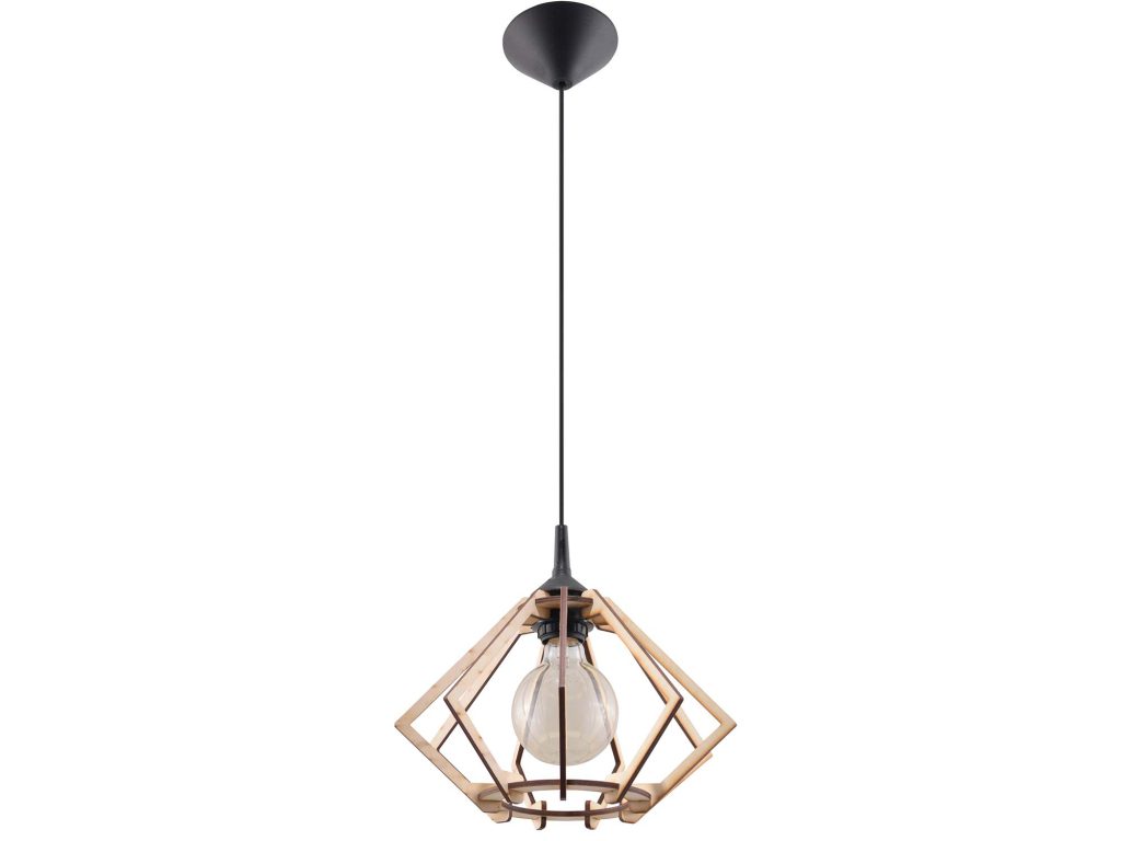PALLADIUM Przytulna Lampa Wisząca z Drewna