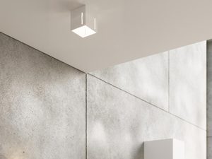 Miniaturka 11 - Nowoczesne wnętrze z betonem i białą lampą LED