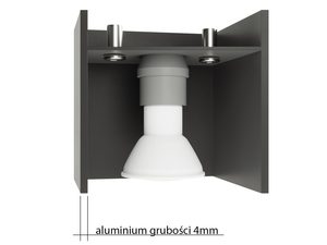 Miniaturka 20 - Wnętrze plafonu LED z gniazdem i aluminiową obudową