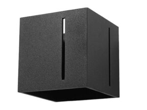 Miniaturka 12 - Minimalistyczny plafon czarny LED z geometrycznym światłem