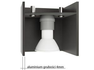 Miniaturka 20 - Widok wewnętrzny lampy LED kostka z oprawką