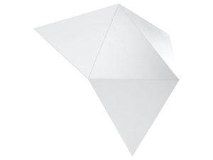 Miniaturka 6 - Designerski biały kinkiet LED w formie ściętego wielościanu