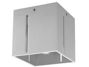 Miniaturka 6 - Minimalistyczna kostka LED w wersji białej do montażu sufitowego