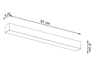 Miniaturka 15 - Lampa LED, minimalistyczny design, prostokątny biały korpus