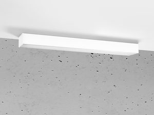 Miniaturka 1 - Biała lampa LED, prostokątny korpus, elegancki styl do salonu