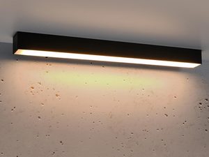 Miniaturka 7 - Lampa LED ścienna, ciepłe światło, industrialny styl, czarna obudowa