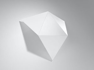 Miniaturka 7 - Biała lampa ścienna LED o nowoczesnym geometrycznym kształcie