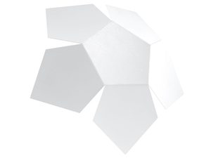 Miniaturka 6 - Nowoczesny kinkiet LED w kształcie białego wielościanu