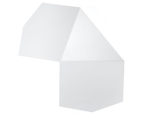 Miniaturka 6 - Designerski kinkiet LED biały w formie geometrycznego klosza