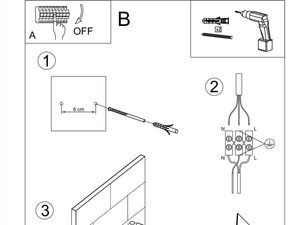 Miniaturka 12 - Instrukcja montażu geometrycznej lampy ściennej LED