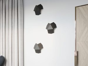 Miniaturka 3 - Lampa LED geometryczna w kolorze czarnym z rozproszonym światłem