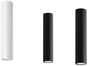 Miniaturka 13 - Zestaw lamp wiszących LED w bieli i czerni w kuchni