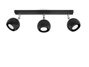 Miniaturka 7 - Szynowa lampa LED z czarnymi reflektorami w nowoczesnym stylu