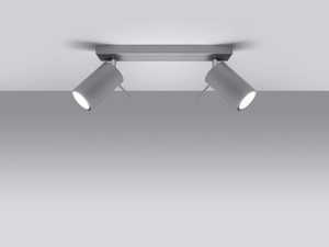 Miniaturka 14 - Listwa sufitowa szara z reflektorami i oświetleniem LED