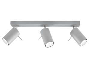 Miniaturka 18 - Nowoczesny plafon industrialny z trzema reflektorami na białym tle