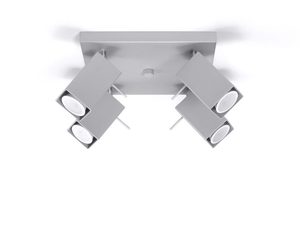 Miniaturka 7 - Plafon sufitowy szary z prostokątnymi reflektorami na podstawie