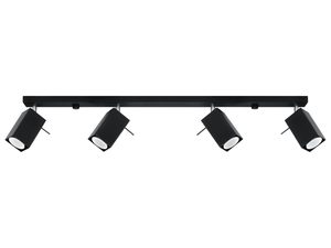 Miniaturka 7 - Nowoczesne czarne oświetlenie LED z czterema reflektorami