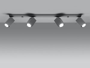 Miniaturka 2 - Srebrna lampa z szynowym oświetleniem