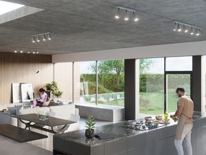 Miniaturka 9 - Lampa szynowa z sześcioma białymi reflektorami LED