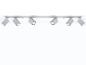 Miniaturka 7 - Lampa sufitowa szynowa z czterema białymi reflektorami LED