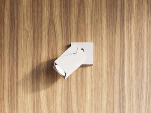 Miniaturka 17 - Uchwyt montażowy lampy na tle drewnianej płyty MDF