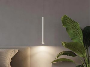 Miniaturka 10 - Designerska lampa wisząca LED w kolorze szarym