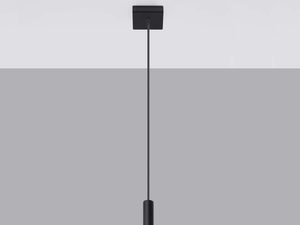 Miniaturka 7 - Wisząca czarna podłużna lampa