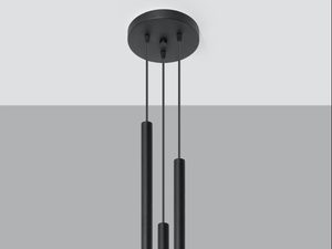 Miniaturka 1 - Lampa wisząca z trzema LED tubami, styl nowoczesny