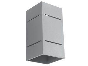 Miniaturka 6 - Srebrnoszary kinkiet w stylu industrialnym