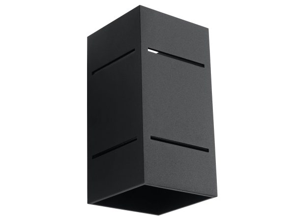 Matowy czarny kinkiet LED