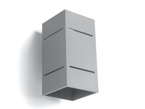 Miniaturka 7 - Szary kinkiet LED w nowoczesnym stylu, minimalistyczna forma