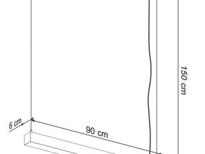 Miniaturka 21 - Wymiary wiszącej lampy LED