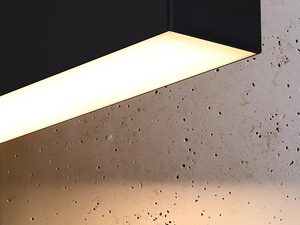 Miniaturka 4 - Czarna lampa LED do biura, minimalistyczny design, prostokątna forma
