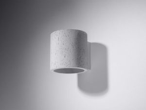 Miniaturka 1 - Walcowa oprawa betonowa – prosta forma o surowej fakturze