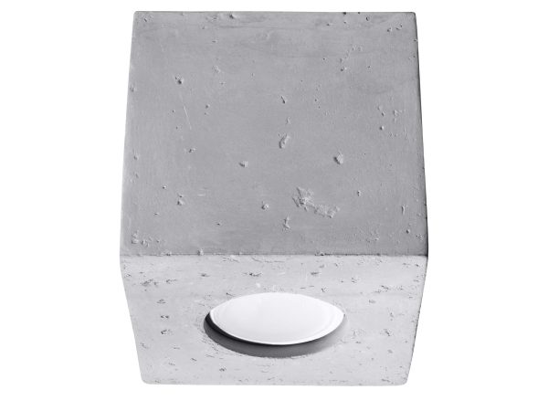 Lampa natynkowa szara