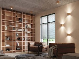Miniaturka 5 - Przytulna biblioteka z nowoczesnym oświetleniem punktowym na suficie