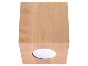 Miniaturka 8 - Lampa natynkowa z drewna w nowoczesnym przedpokoju