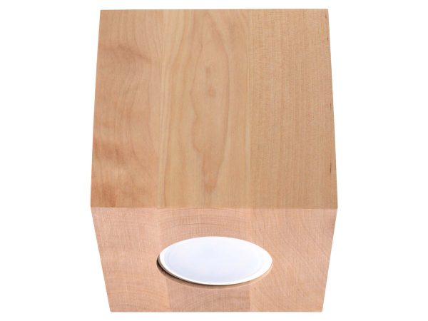 Lampa natynkowa z drewna w nowoczesnym przedpokoju