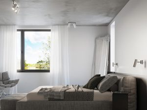 Miniaturka 5 - Szary reflektor LED z okrągłą oprawką, montaż sufitowy