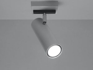 Miniaturka 2 - Szary reflektor LED z okrągłą oprawką, montaż sufitowy