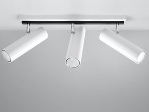 Miniaturka 1 - Biała potrójna lampa sufitowa LED z tubami