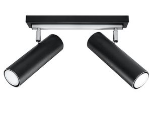 Miniaturka 14 - Czarna lampa LED z dwoma reflektorami, styl nowoczesny