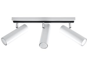 Miniaturka 14 - Lampa sufitowa LED czarna z trzema białymi reflektorami