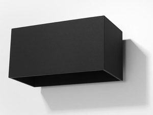 Miniaturka 7 - Nowoczesny czarny kinkiet LED z prostą formą