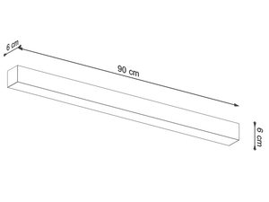 Miniaturka 15 - Nowoczesna biała lampa LED, minimalistyczny styl do salonu